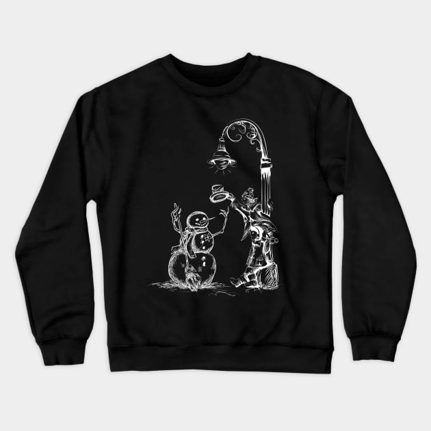 A Snowman's Gift of Hat Crewneck Sweatshirt by SWON Design